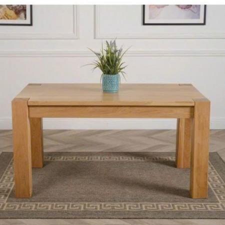 ChunKy Oak : Bàn Ăn Gổ Sồi - Chân Trụ - W1m4 ChunKy Oak : Bàn Ăn Gổ Sồi - Chân Trụ - W1m4